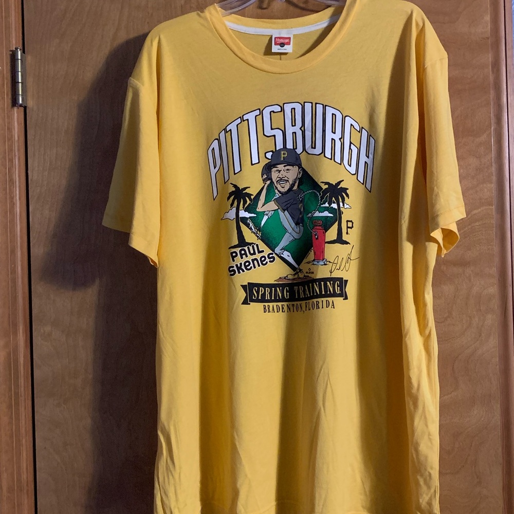HOMAGE Yellow Paul Skenes Pittsburgh Pirates Spring Training Shirt